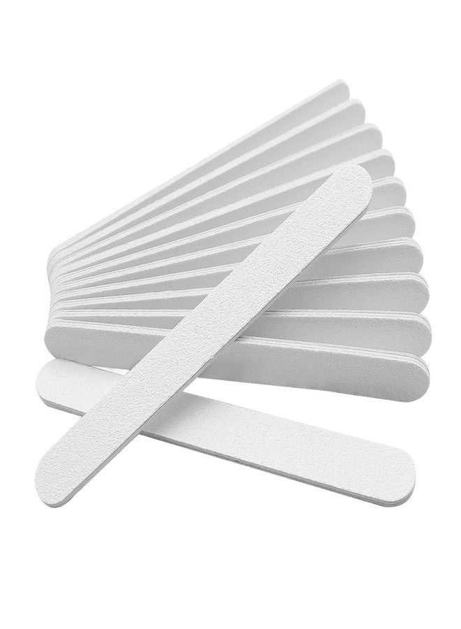 GigaGround White Nail Files (12 Pack), Professional 100/180 Grit Double-Sided Emery Boards for Natural Nails, Acrylics & Gels, Durable White Fingernail and Toenail File Kit for Manicure & Pedicure - Image 1
